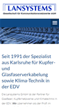 Mobile Screenshot of lansystems.de