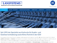Tablet Screenshot of lansystems.de